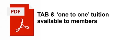 TAB & ‘one to one’ tuitionavailable to members