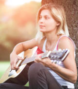 Girl with guitar